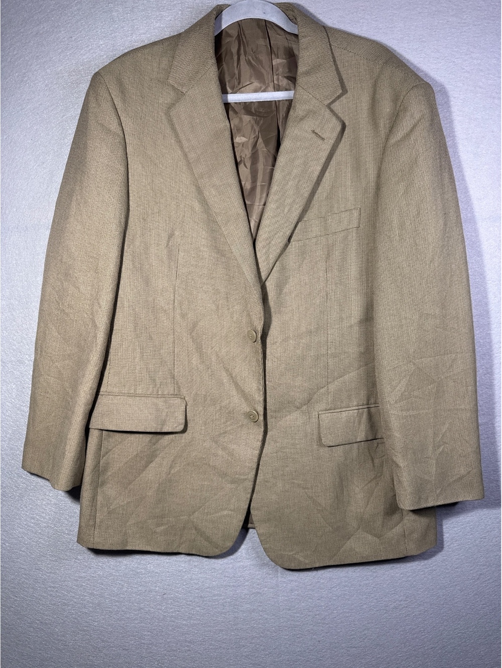Haggar Men's Beige Blazer Size 44R